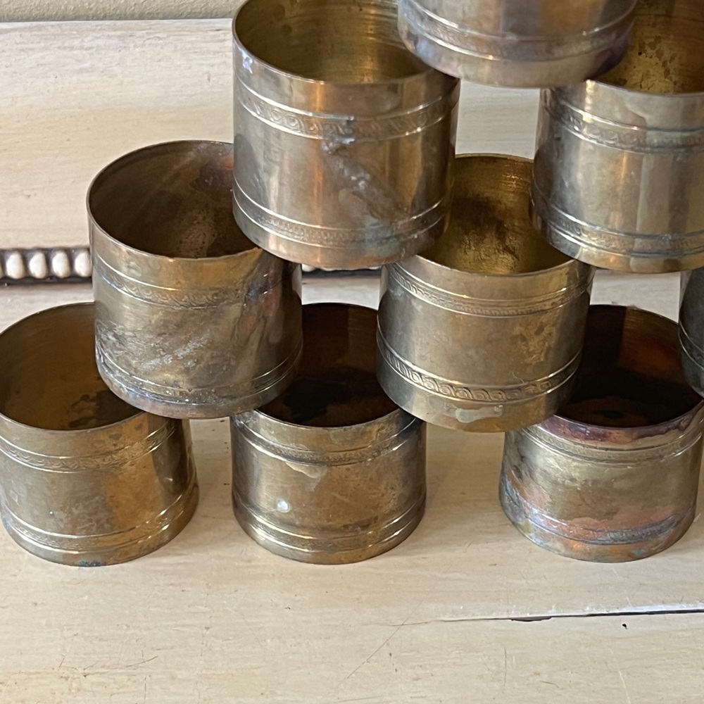 Vintage Brass Napkin Holders - Picture 5 of 5